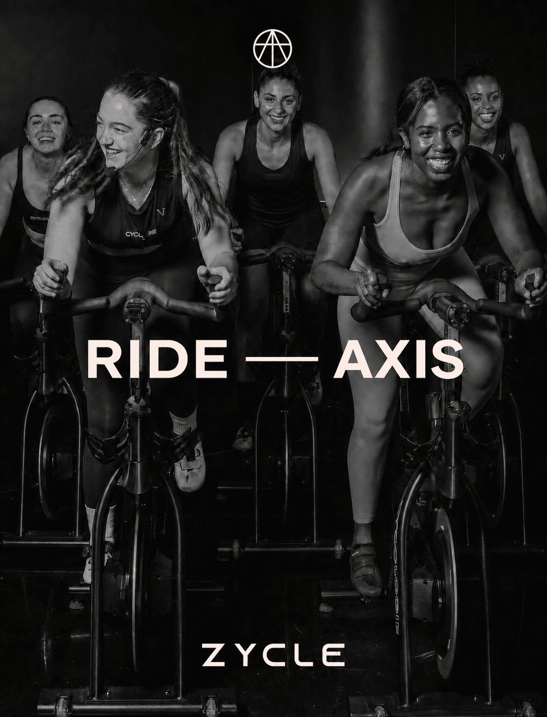 RIDE WITH AXIS event flyer