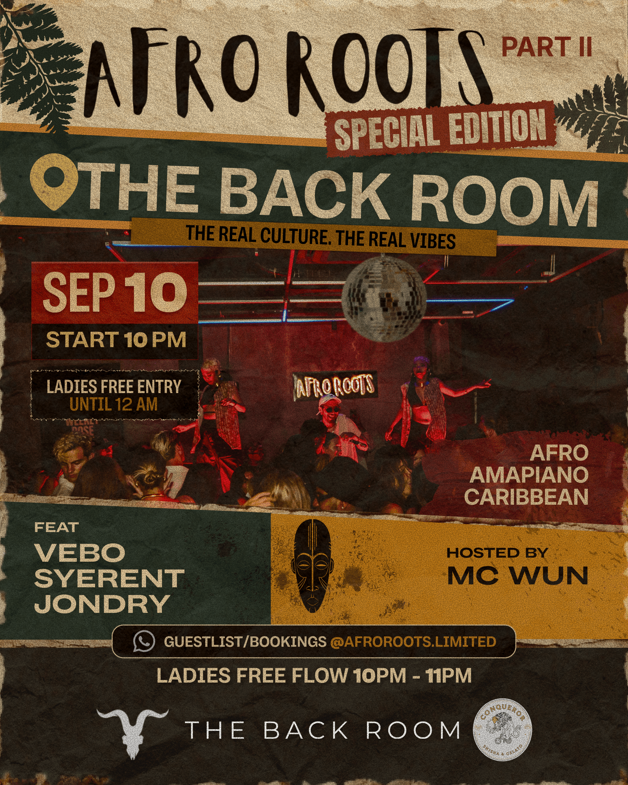 Afro Roots @ The Back Room - Thursday 10th Sept event flyer