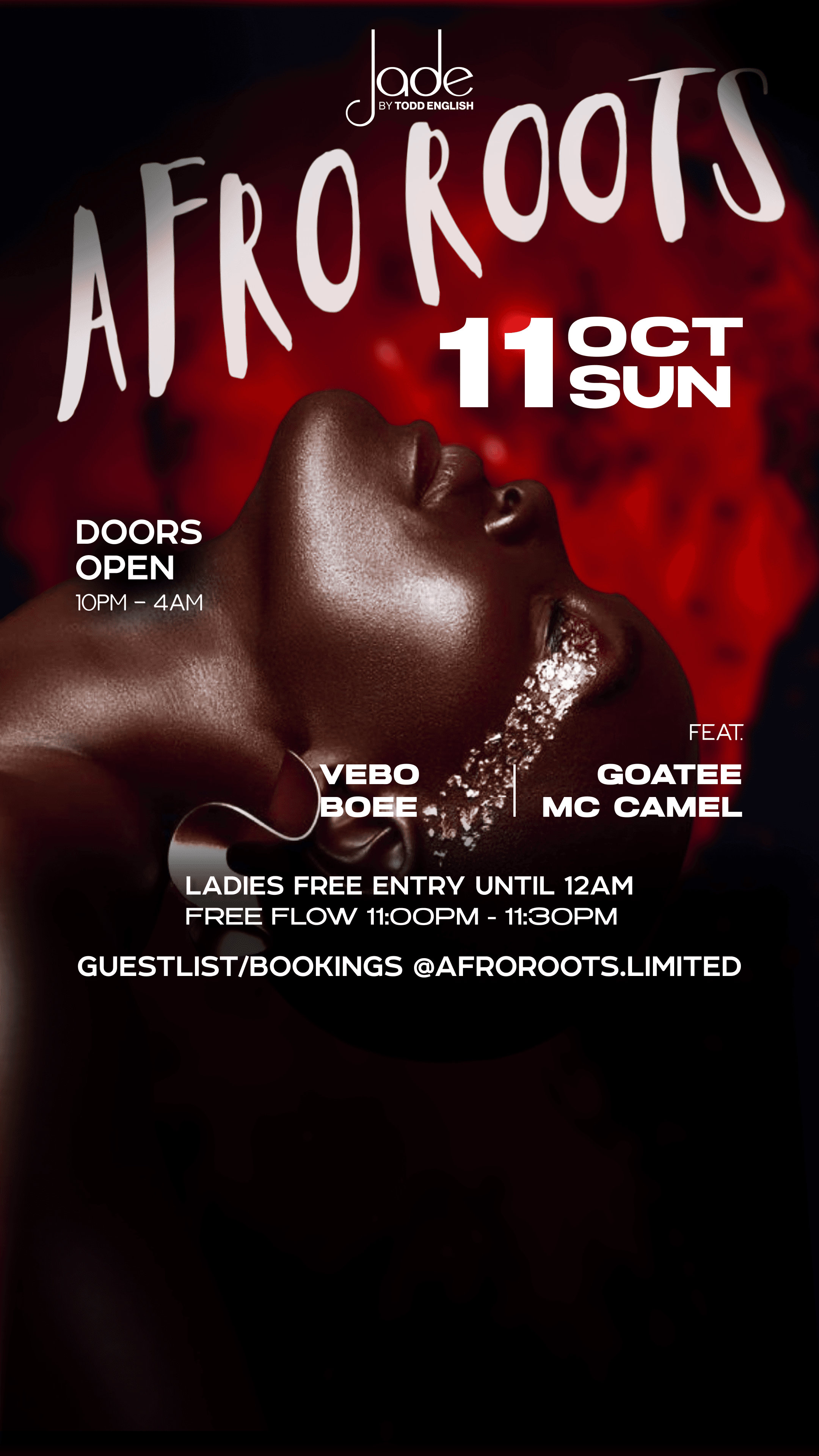Afro Roots β Sunday @ Jade event flyer