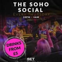Soho Social @ Zebranos Every Thursday event flyer