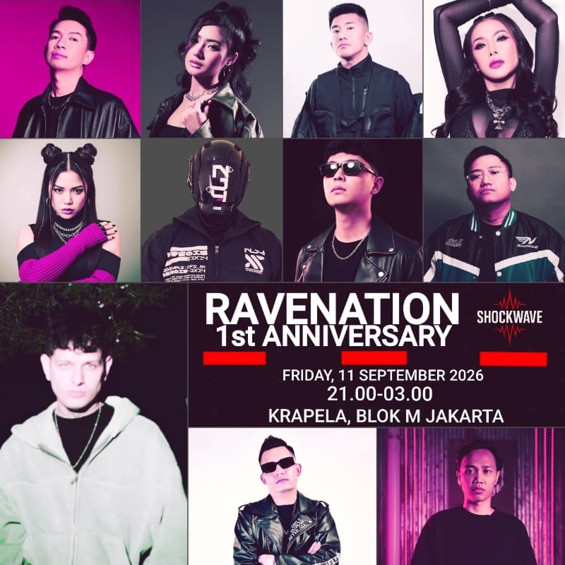 Ravenation 1st Anniversary event flyer