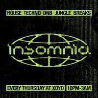 Insomnia London: House, Techno, Drum n Bass, Jungle, Breaks event flyer
