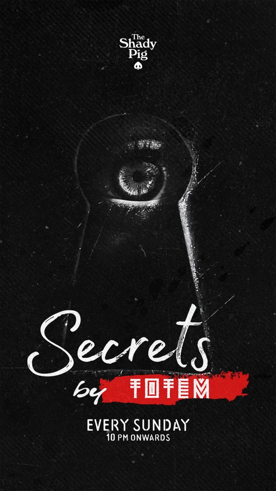 Secrets by Totem event flyer