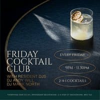 Bridgebar Presents: Friday Cocktail Club event flyer
