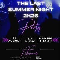 The Last Summer Night 2026 event flyer
