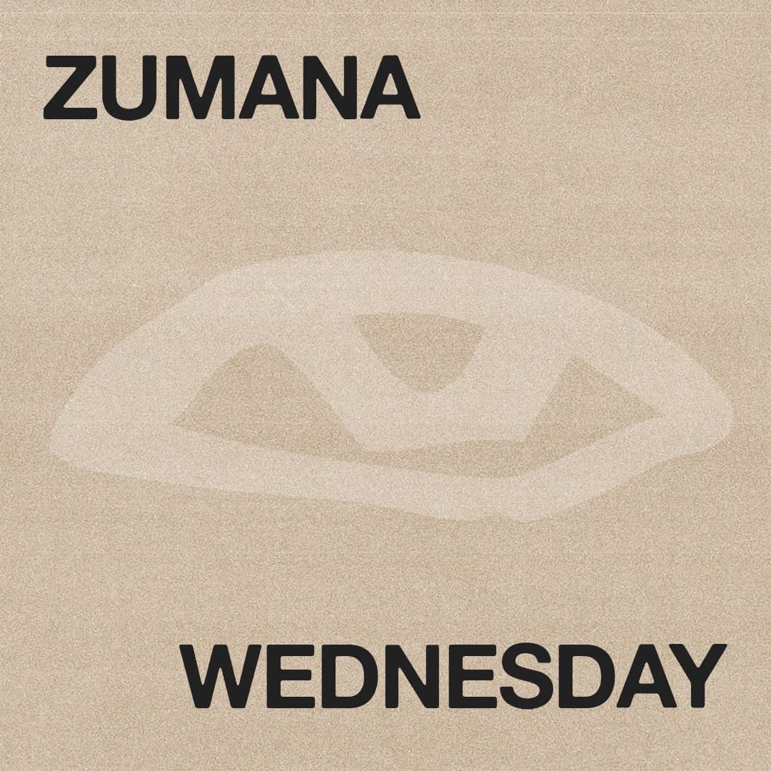 Zumana Wednesday event flyer