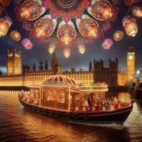 Bollywood Boat party and after party event flyer