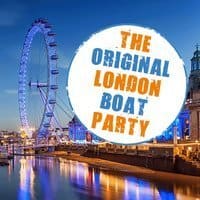 The ORIGINAL London Boat Party + Food + FREE After Party! event flyer