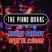 Piano Works Farringdon Fridays event flyer