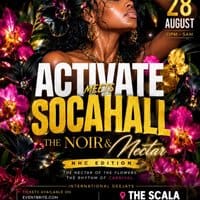 Activate Meets SocaHall - Notting Hill Carnival Starter 2026 event flyer